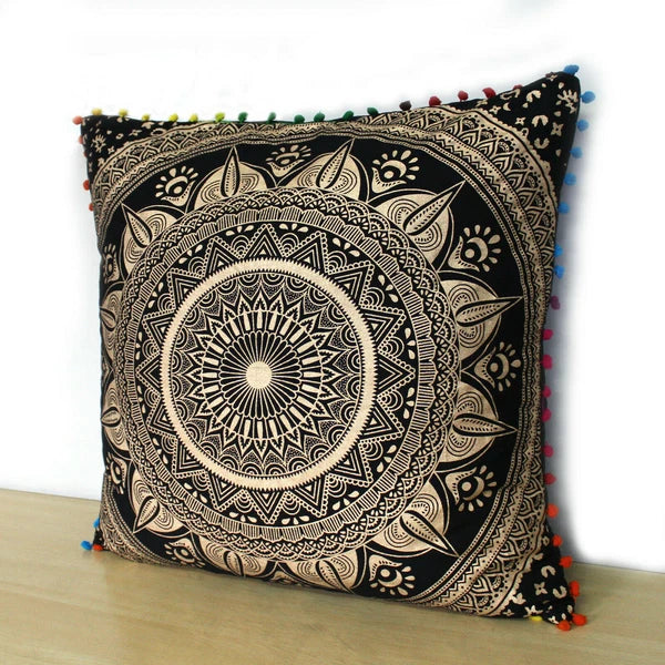 Set Of 2 Cotton Cushion Cover Mandala Couch Pillow Cases Home Decorative Pillows