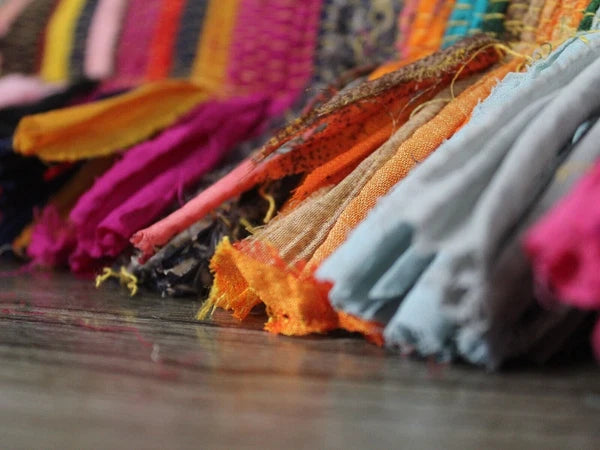 Indian Cotton Chindi Rug Pillow Cover Sofa Decorative Pillow Throw Boho Cushions