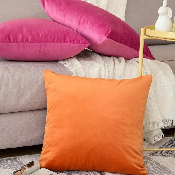 Simple Velvet Throw Cushion Cover Pillow Cover Pillowcase Home Sofa Car Decor