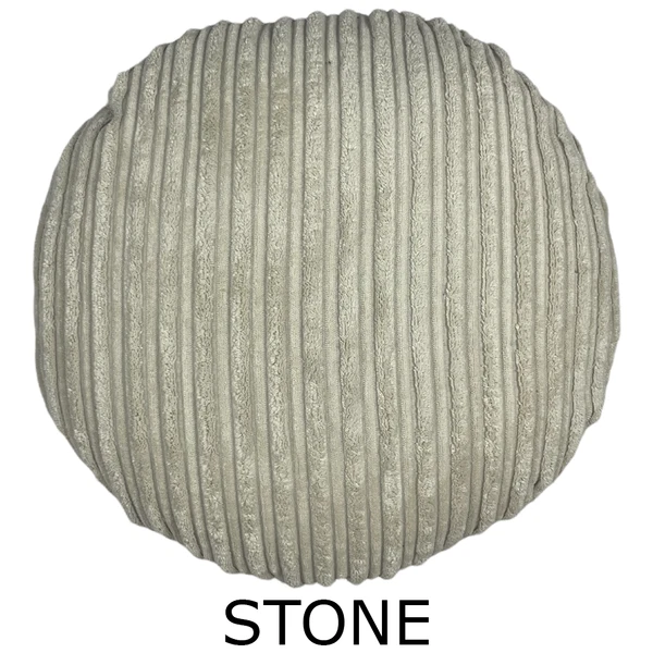 Premium Circle Jumbo Cord Cushion Cover Round Pillow Case Soft Handmade Sofa Bed