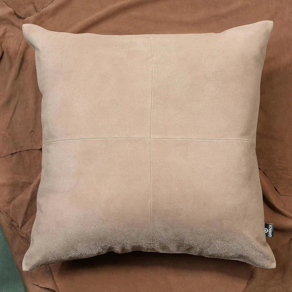 Luxurious lambskin Dusty Beige Plain pillowcase Sofa Cushion & Living&Bed Room
