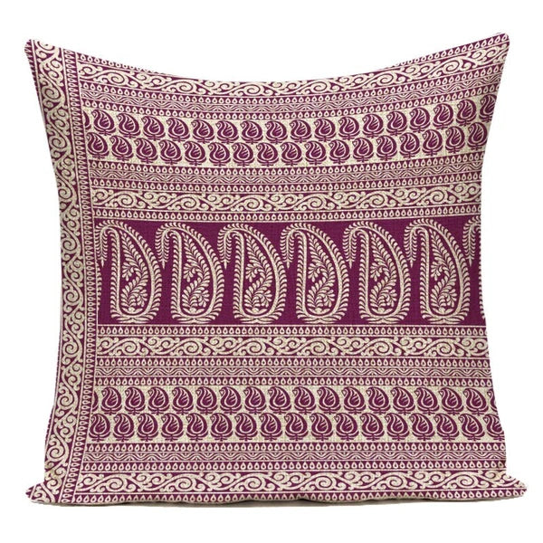 Retro Geometry Decorative Throw Pillow Case Sofa Chair Bed Cushion Cover Ethnic