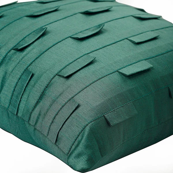 Couch Cushion Case Blue 16"x16", Bed Decor Silk Solid Color - Sophistication