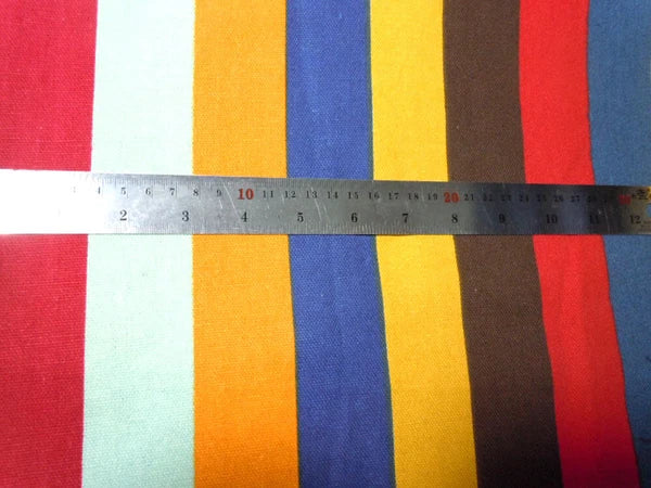 Tailor Made*COVER*Rainbow Strip Cotton Canvas Pillow Cushion Case Floor sofa*Ak3