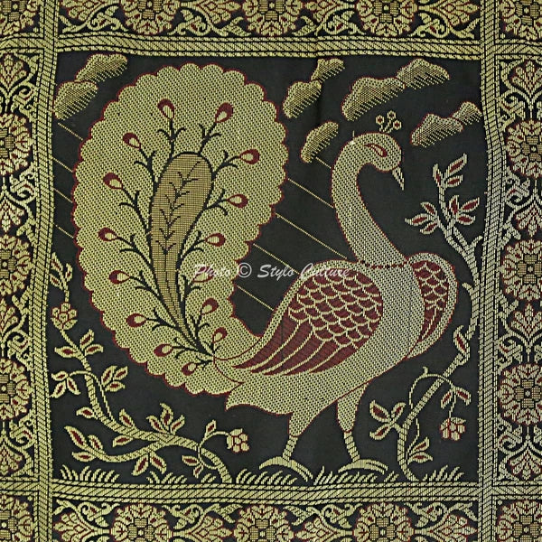 Brocade Elephant Cushion Cover Decorative Indian Bedding Sofa Pillow Case Cover