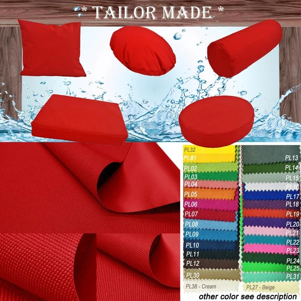PL07-TAILOR MADE Red Outdoor Waterproof Sun Umberlla Patio sofa seat cover