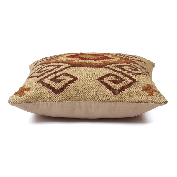 Indian Jute Wool Kilim Cushion Cover Vintage Look Your Home Pillow cover throw