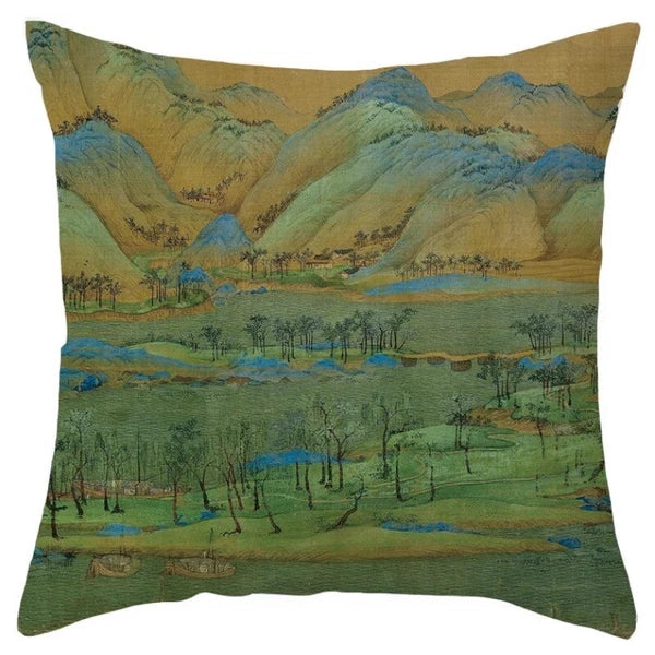 Chinese Style Throw Pillow Covers Cushion Cases Sofa Bed Pillowslip Luxury Decor
