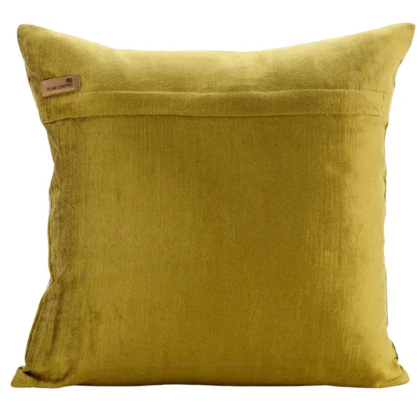 Decorative Sofa Cushion Case Green 16"x16", Bed Decor Velvet - Chartreuse Spill