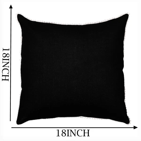 Cushion Cover Home Sofa Decor Cotton Throw Pillow Case Covers Solid with Lace S5