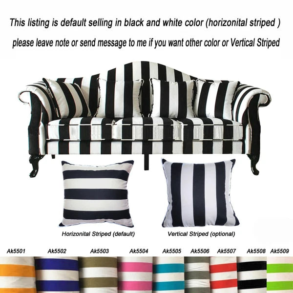 Tailor Made*COVER*Strip Cotton Canvas Pillow Cushion Cover Thow Floor sofa *Ak3