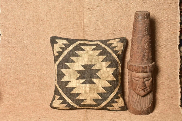 Indian Jute Wool Kilim Cushion Cover Vintage Look Your Home Pillow cover throw