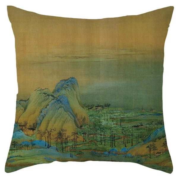Chinese Style Throw Pillow Covers Cushion Cases Sofa Bed Pillowslip Luxury Decor