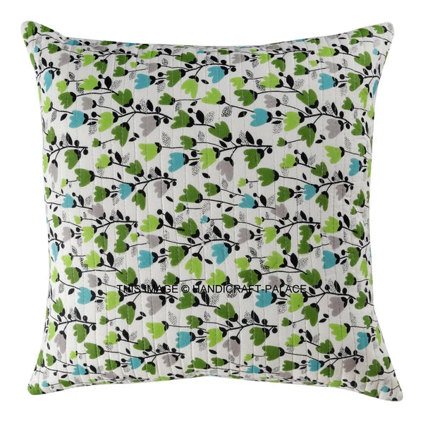 Indian Handmade Kantha Cotton Cushion Cover Bed Pillow Cases Sofa Throw-16"