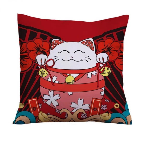 PC Japanese Throw Pillow Covers Cushion Cases Sofa Bed Pillowslips Home Decor