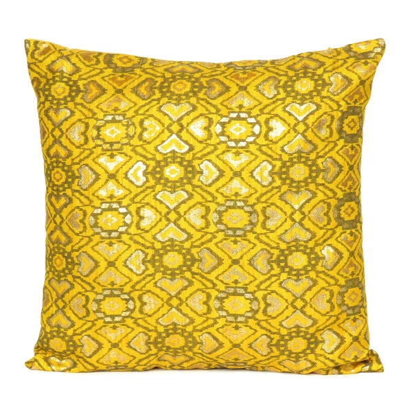 Throw Cushion Cover Square Yellow Pillow Case Sofa Car Waist Cases Home Decor