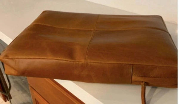 NOORA Customized Genuine Leather Seat Cushion Cover, Dining Cushion, Table Seat
