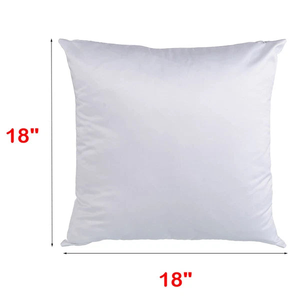 10Pcs White Sublimation Blank Pillow Case Home Sofa Car Decor Cushion Cover Gift