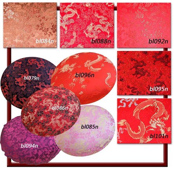 Round Shape Cover*Chinese Rayon Brocade Floor Chair Seat Cushion Case Custom*BL3