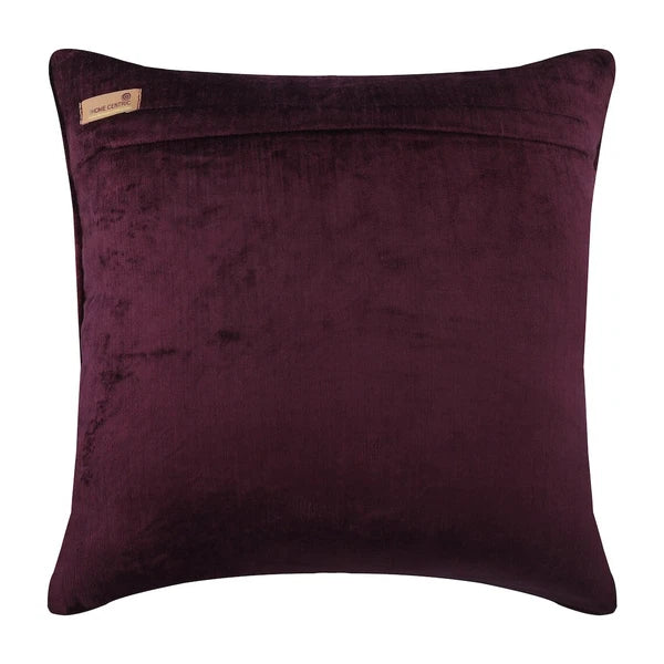Sofa Cushion Cover Purple 16"x16", Bed Decor Velvet Fabric - Purple Soul