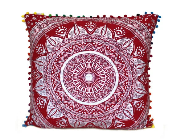 Set Of 2 Cotton Cushion Cover Mandala Couch Pillow Cases Home Decorative Pillows