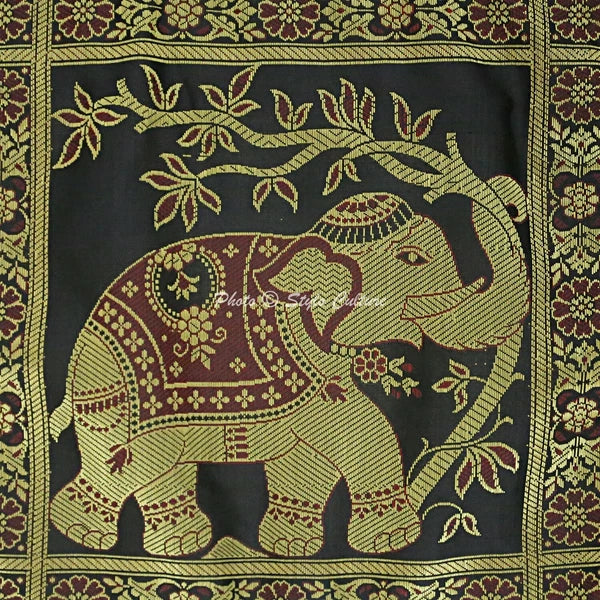 Indian Sofa Cushion Cover Handmade Brocade Silk Pillow Case Cover Throw 12 X 12"